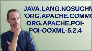 java.lang.NoSuchMethodError: 