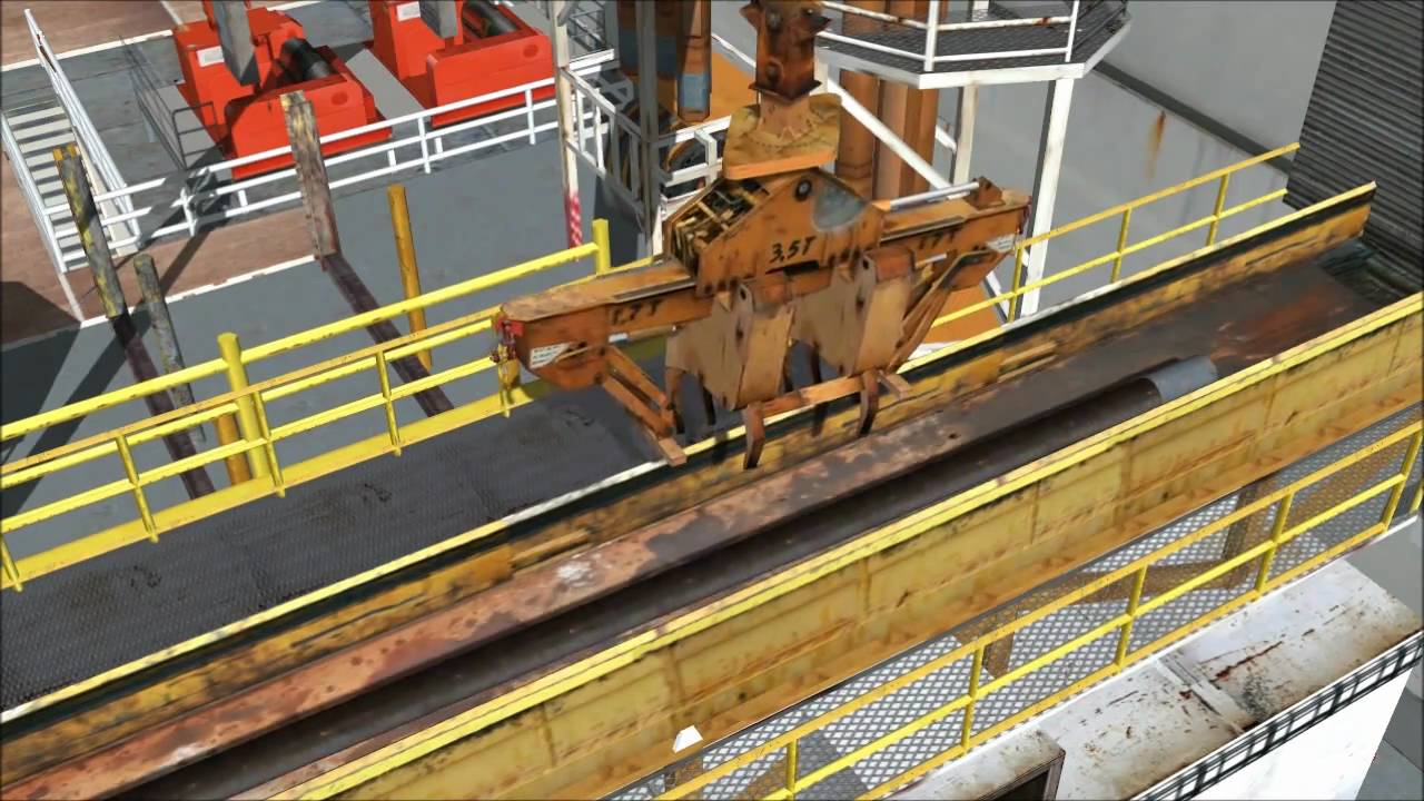 Vortex Knuckle boom pipe handler on drill rig lifting casings from