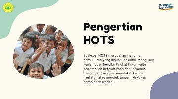 Evaluasi Pembelajaran 9 "Langkah-Langkah Penyusunan Assessment Berbasis HOTS"