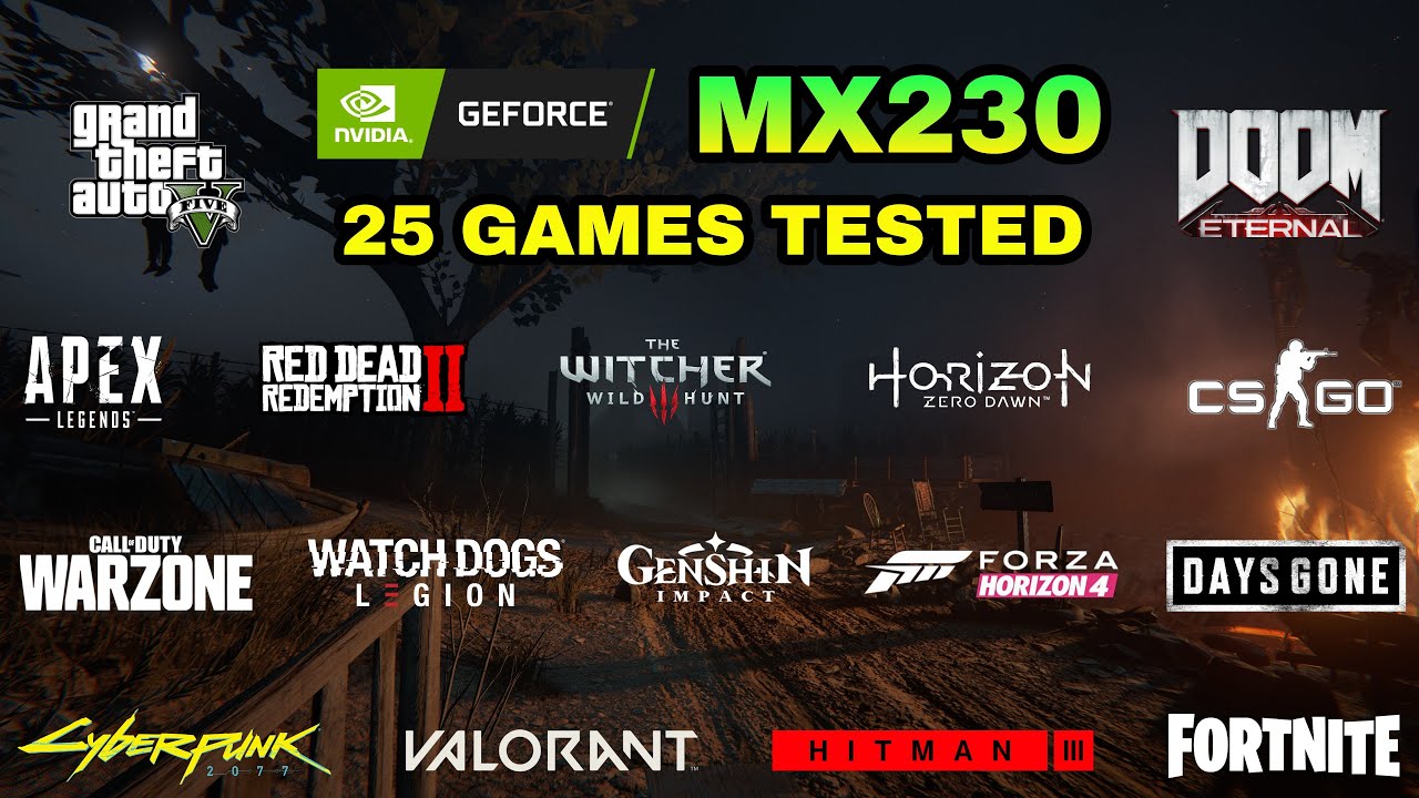 Nvidia GeForce MX230 Test in 25 Games in 2021 - YouTube