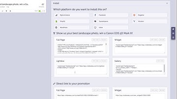 ViralSweep - Install Your Contest