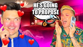 Being SUPER CLINGY to my boyfriend PRANK *CRAZY REACTION* | Matthew and Ryan