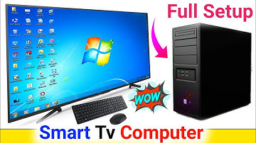 Computer Me Smart Tv Kaise Connect Kare | Led Tv Computer Setup | Tv Me Computer Kaise Chalaye