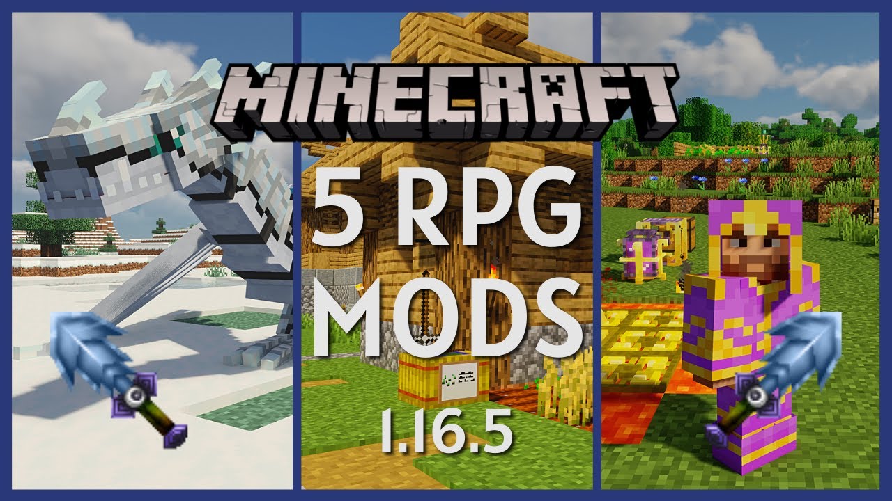 Top 5 Amazing Minecraft Rpg Mods For 1 16 5 Youtube