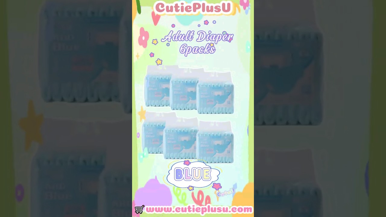 🍼🌟 #cutieplusu Diaper 6 packs Free Shipping 🛒🔜📦✈️ #littlespace #adultbaby #diaperlover
