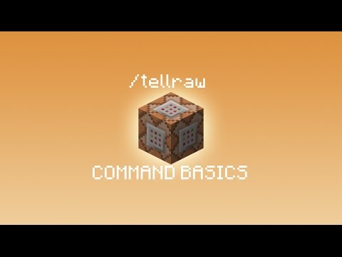 TELLRAW COMMAND BASICS - Minecraft Tutorial