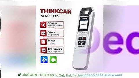 THINKCAR VENU IPRO OBD Automotive Tire Pressure Monitoring Sensor TPMS Relearn Activation