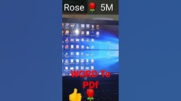 How To Make Word To Pdf #shorts #tech How to Convert Word File into PDF.