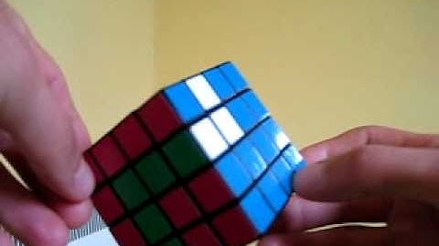 Rubik 4x4 asymmetric zig-zag pattern