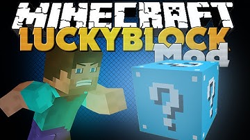 Minecraft Mod - LUCKY BLOCK MOD - NEW BLUE LUCKY BLOCK(scary)
