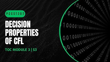 Decision Property: Context-Free Language | PCCST302 | TOC MODULE 3 | KTU | 2024 Scheme | Anna Thomas