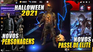 VAZOU NOVA VERSÃO FREE FIRE PERSONAGENS ROUBADOS, PASSE DE ELITE, HALLOWEEN 2021, MODO 6V6 E MAIS