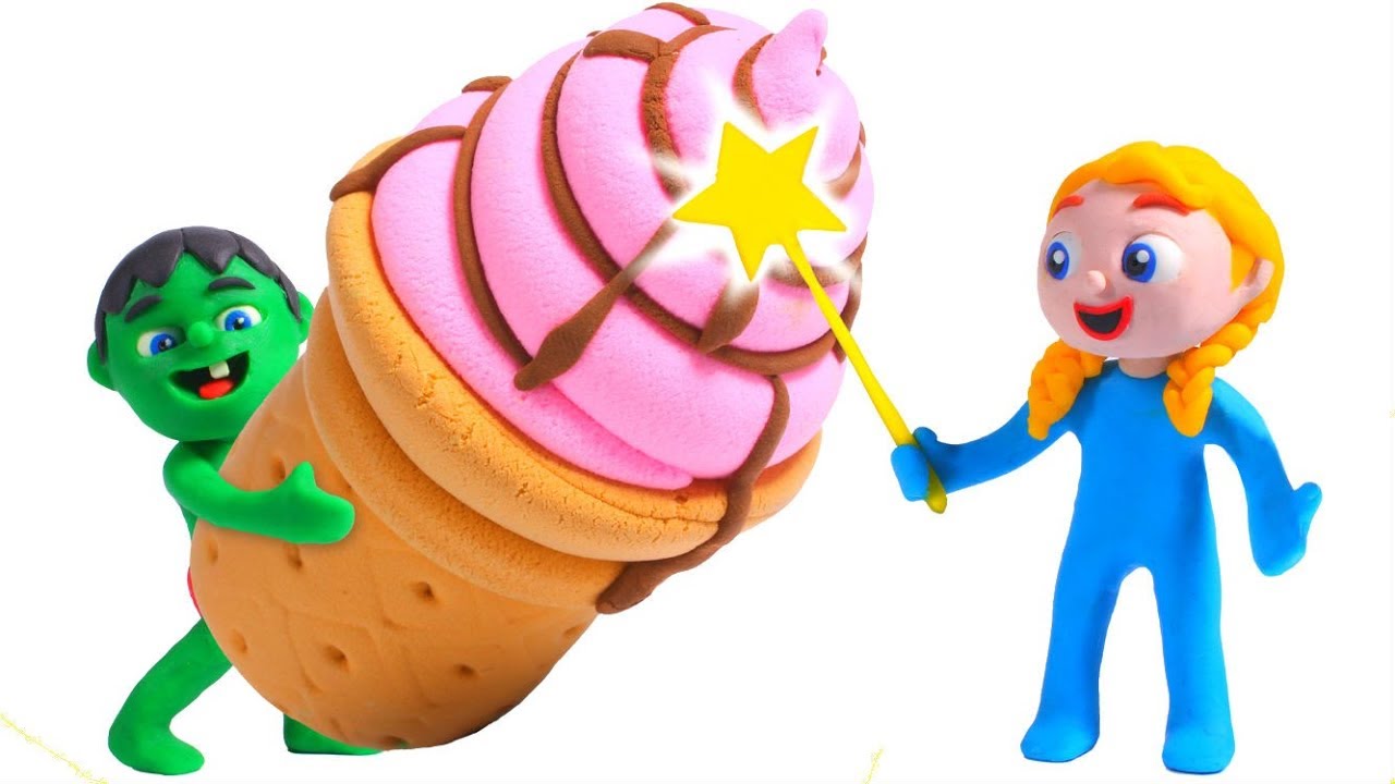 kids anka SUPERHERO BABIES MAGIC FOOD ❤ Superhero Babies Play Doh Cartoons For Kids