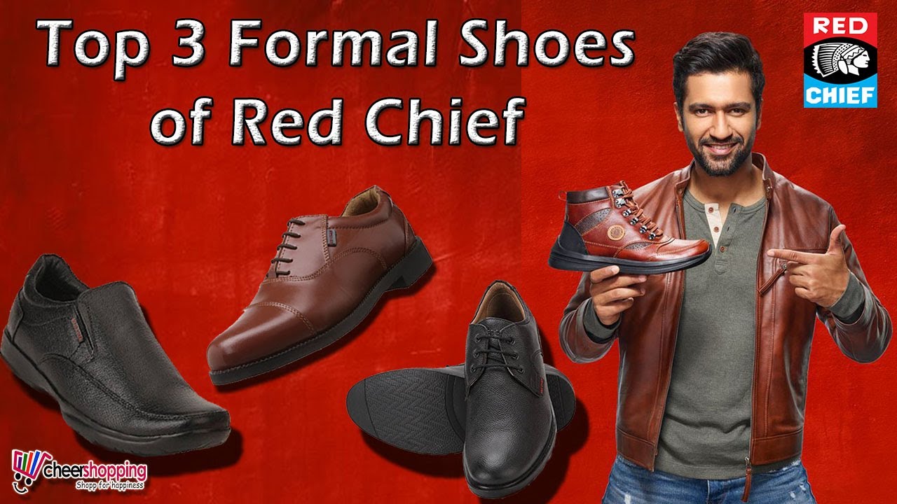 red chief leather shoes
