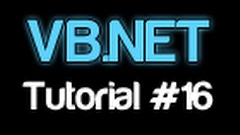 VB.NET Tutorial 16 - Do While (Visual Basic 2008/2010)