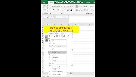 #shorts #magictrick  How to add bullet and numbering in MS Excel #msexcel