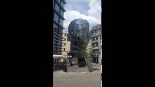 Kafka Moving Head Statue in Prague