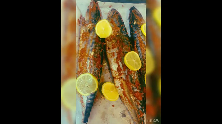 Oven grilled mackerel fish