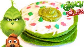 PANCAKES DEL GRINCH DESAYUNO SALUDABLE PARA NAVIDAD ♡  ILSE GOMEZ POSTRES PARA NAVIDAD