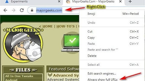 How to Always Show Full Address or URL in Google Chrome