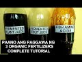 PAANO ANG PAGGAWA NG 3 ORGANIC FERTILIZERS I COMPLETE TUTORIAL