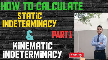 How to Calculate STATIC & KINEMATIC Indeterminacy | EXPLAINED| Part 1