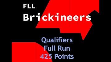 FLL Brickineers Qualifiers Run - 425 Points #robotics #masterpiece #firstlegoleague #lego