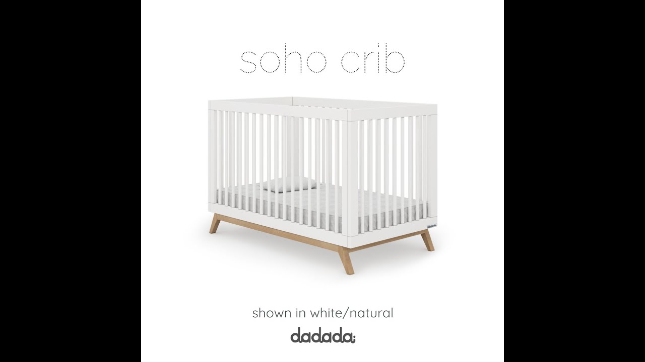 dadada Baby Soho 3in1 Convertible Crib Unboxing & Assembly Video