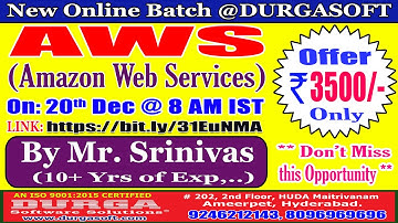 AWS Online Training @ DURGASOFT