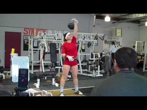 Svetlana Krechyk 24kg One Arm Long Cycle