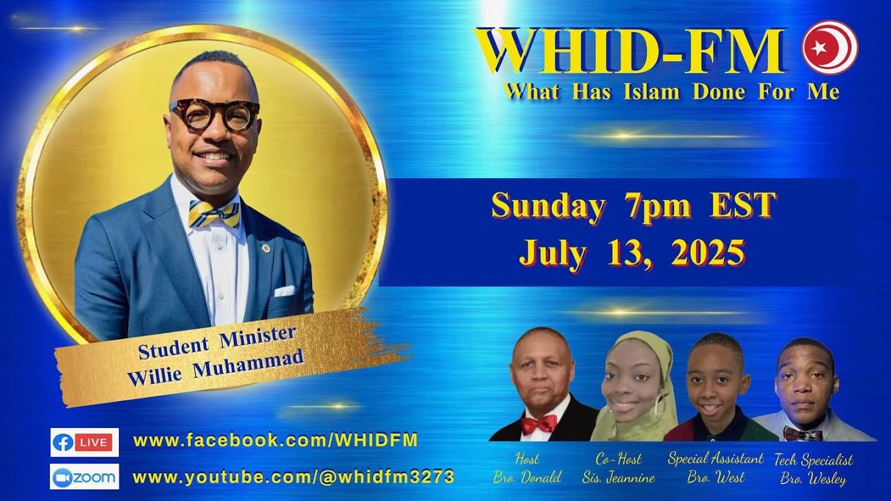 WHID-FM Student Minister Willie Muhammad - YouTube