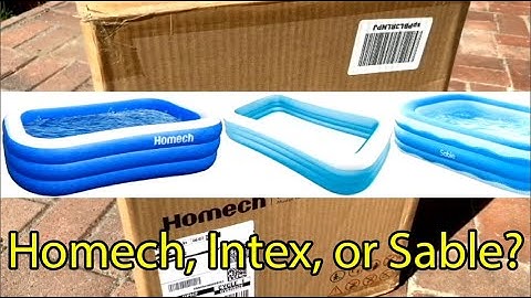 Homech, Intex, or Sable? Inflatable pool installation instructions and Review