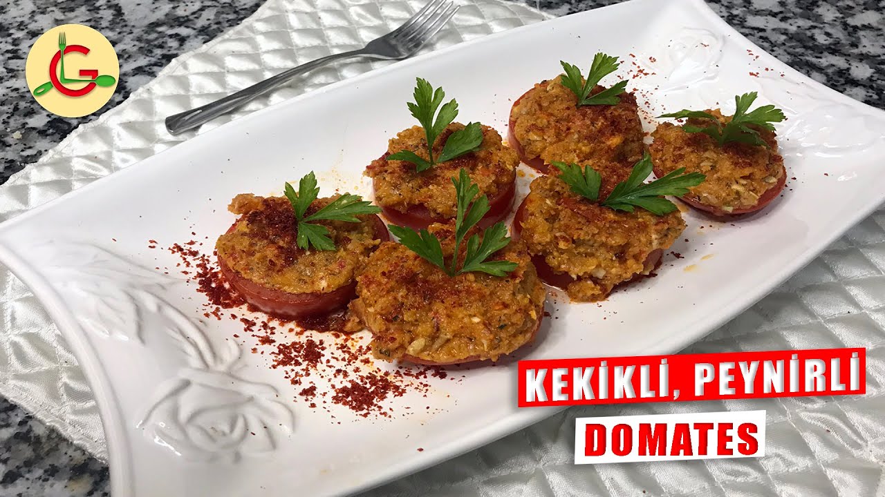 PEYNİRLİ, KEKİKLİ; FIRINDA DOMATES Nasıl Yapılır ? | Yemek Tarifi