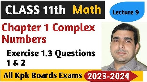 Solve the Simultaneous Linear Equations with Complex Cofficient| Exercise 1.3 Complex Numbers