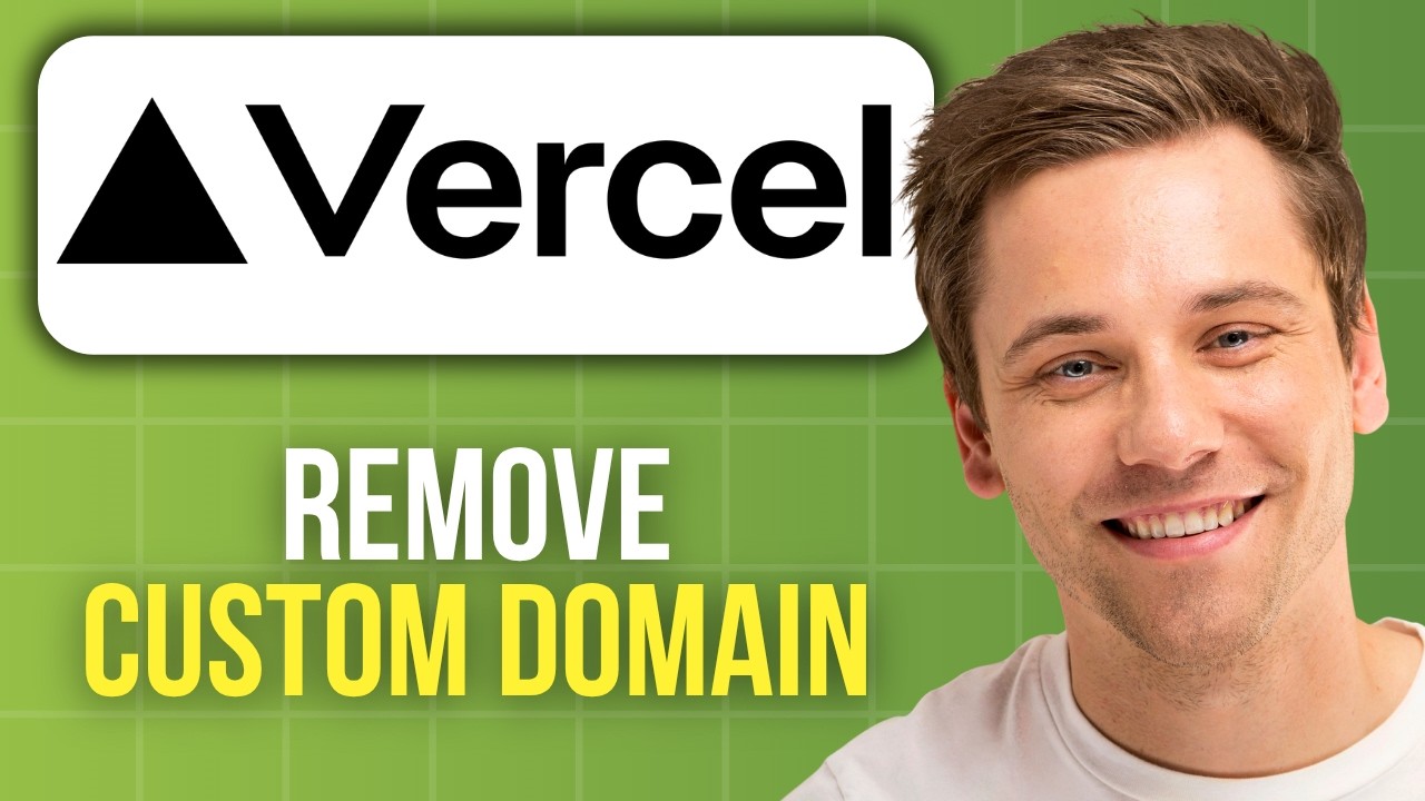 How to Remove a Custom Domain in Vercel - YouTube