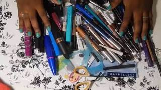 Makeup Declutter Part 3| Eyeliners, Mascaras, etc 2016