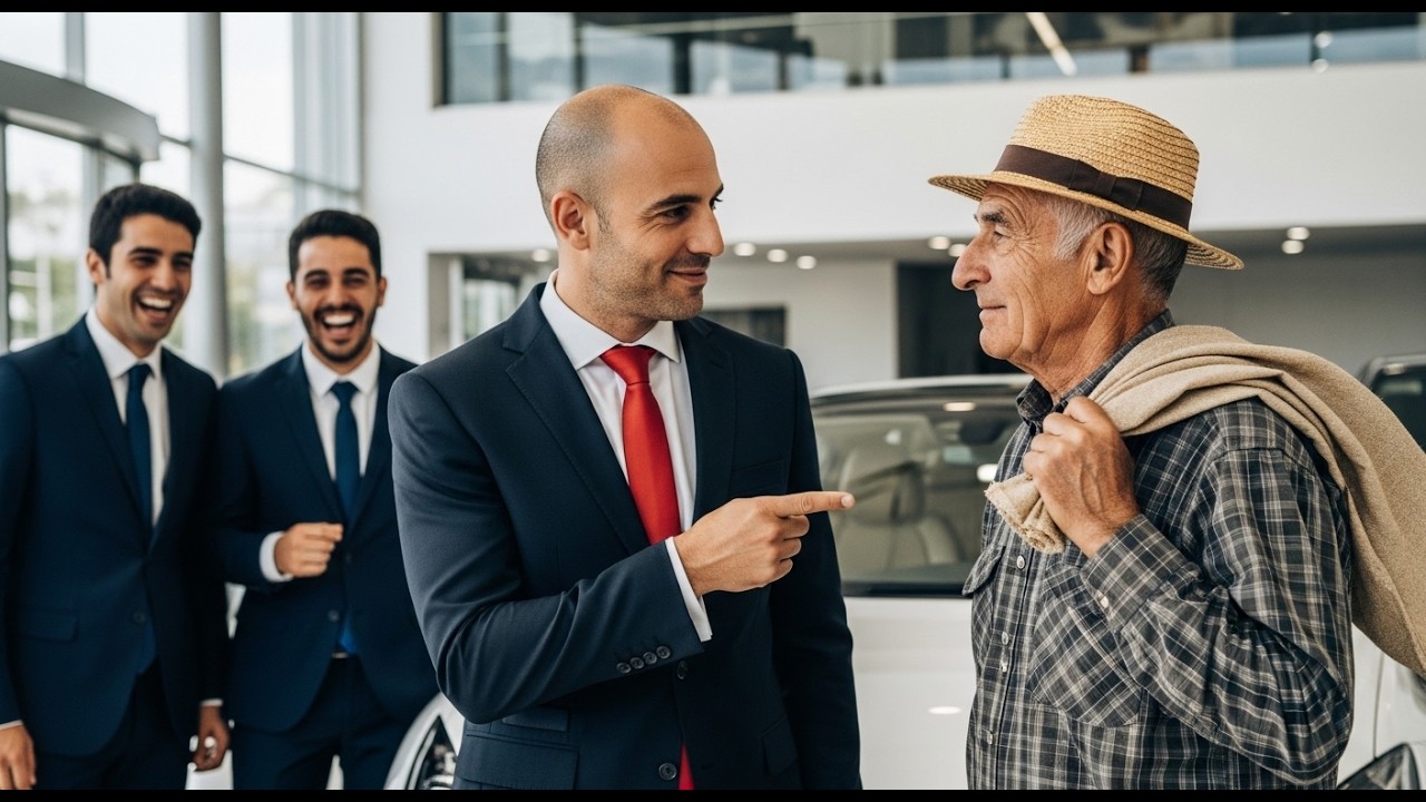 RIAM DO FAZENDEIRO POBRE NA LOJA DE CARROS… MINUTOS DEPOIS ELE COMPROU A CONCESSIONÁRIA INTEIRA