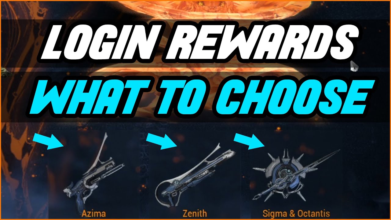 Azima or zenith or sigma Login weapon Reward Warframe [DAILY LOGIN