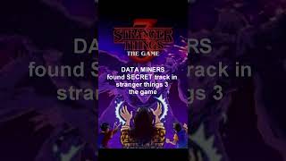 SECRET TRACK!!! DATA MINERS FOUND IT! #strangerthings #game #datamining #secret