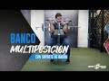 Así es el Banco Multiposición con Soporte de barra - Sportfitness Shop