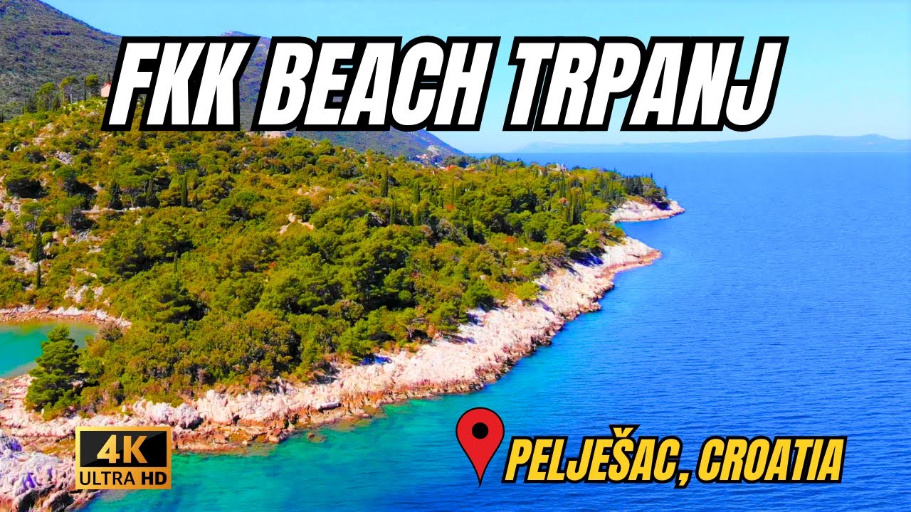 Fkk Beach Trpanj PeljeŠac Croatia Youtube