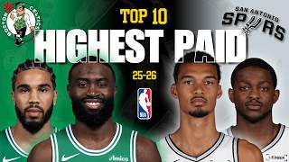 🔥 NBA Salaries 2025-26 | Boston Celtics Vs. San Antonio Spurs | Salary & Richest Players!