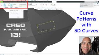 Creo Parametric 13 - New Options for Curve Pattern to use 3D Curve Chains