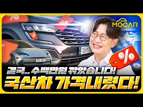 이제 국산차도 가격 인하 <strong>도미노</strong> 시작됐다!