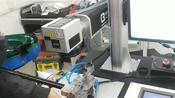 Fiber Laser Engraver for USB Connectors with auto feeder