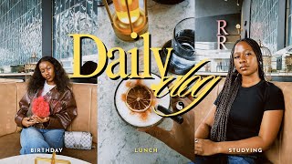 Daily Vlog Sisters Birthday Lunch Study Session