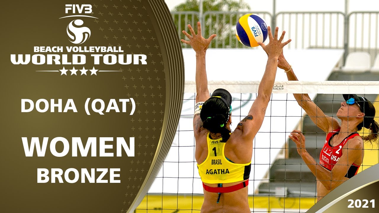 LIVE - Women's Bronze Medal | 4* Doha (QAT) - 2021 FIVB Beach Volleyball World Tour