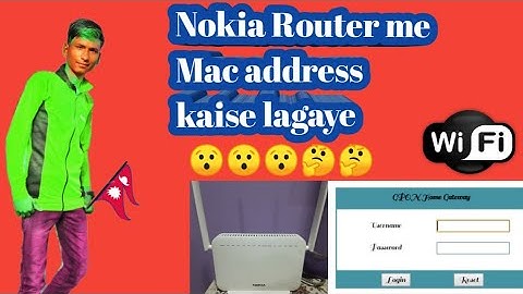 Nokia Wi-Fi  router me Mac address kaise lagaye 🤔😯🤔