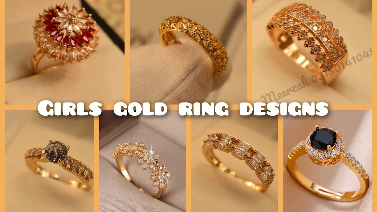 Latest Simple Gold Ring Designs for Female/Latest Designer Gold Rings -  YouTube