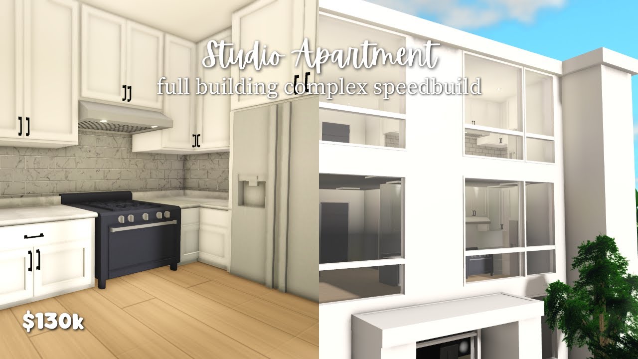 Studio Apartment layout speedbuild⋆·||Bloxburg Rp𐙚 - YouTube